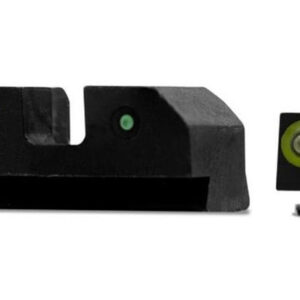 XS Sights R3D Night Sights | Fits Glock | Green Front / 3-Dot | Tritium | Black | GL-R013P-6G