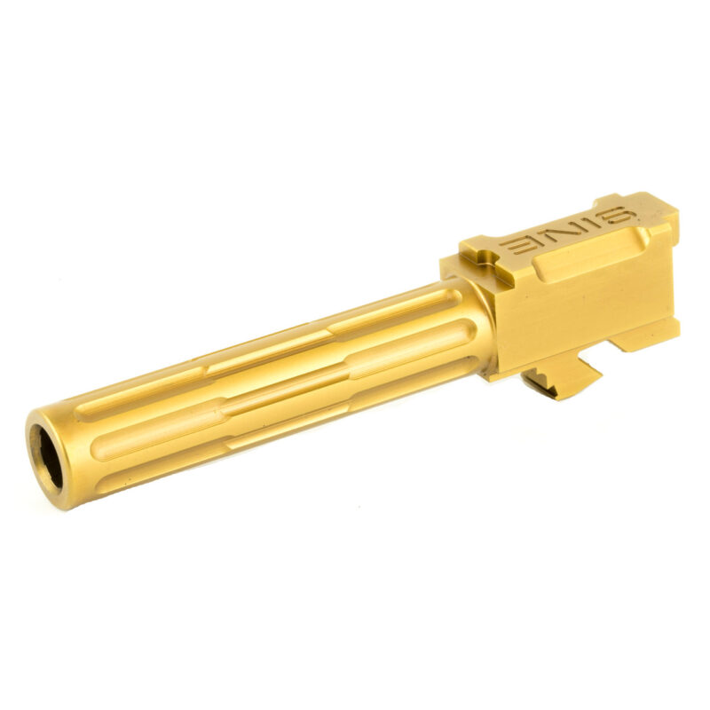 LanTac USA 9INE | For Glock 19 Barrel | Gen 3-4 | Unthreaded | Bronze | 01-GB-G19-NTH-BRNZ
